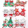2026 Christmas Glasses Gold-Foil Cloth Snowflake Star New Year Photo Props For Party Decor