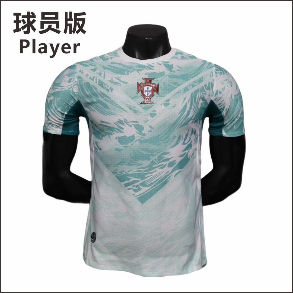 2026 World Cup Portugal National Team Away Player Edition No. 7 Cristiano Ronaldo No. 8 Bruno Fernandes Football Jersey Wholesale S
