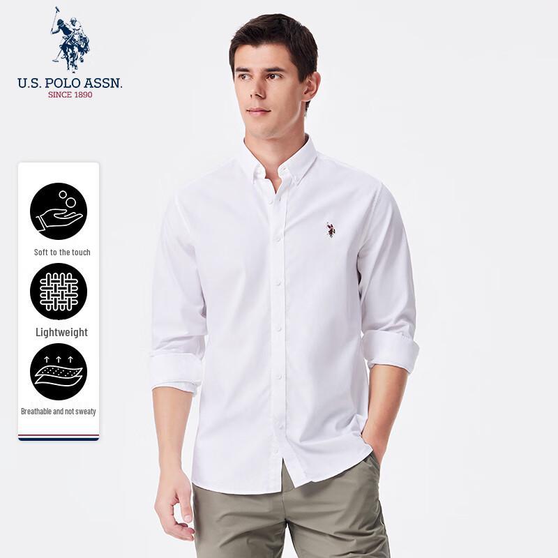 

нас. POLO ASSN. Чоловіча сорочка з довгим рукавом з суміші ліоцелу 54/185