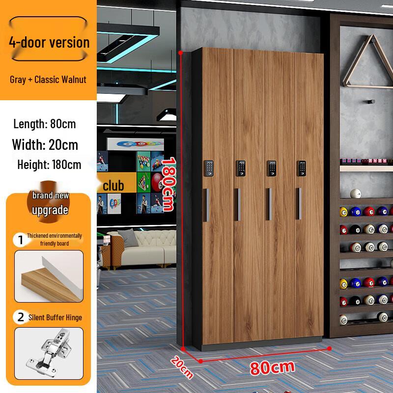 Billiard Cue Storage Cabinet with Touch Screen Password Lock