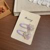 Koreanische Version von rosa und blau kariertem Liebes-Haarspange Haargummi wilde Kinder-Haaraccessoires Haarseil Seitenklemme