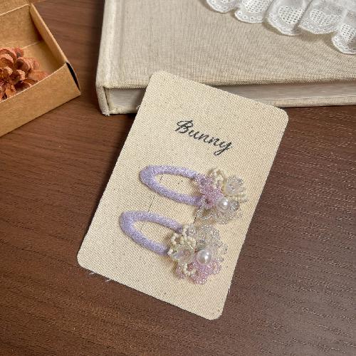 Koreanische Version von rosa und blau kariertem Liebes-Haarspange Haargummi wilde Kinder-Haaraccessoires Haarseil Seitenklemme