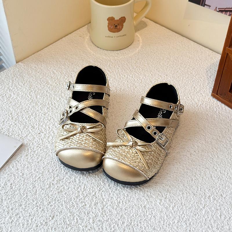Girls Small Leather Shoes 2025 Spring and Autumn New Little Girl Mary Jane Soft Sole Single Shoes Children's Fashion Non-slip Princess Shoes