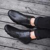 Fashion Classic Genuine Leather Spring Men's Boots Plush Warm Platform Men's Snow Boots Punk Outdoor Motorcycle Boots New Man Work Shoes