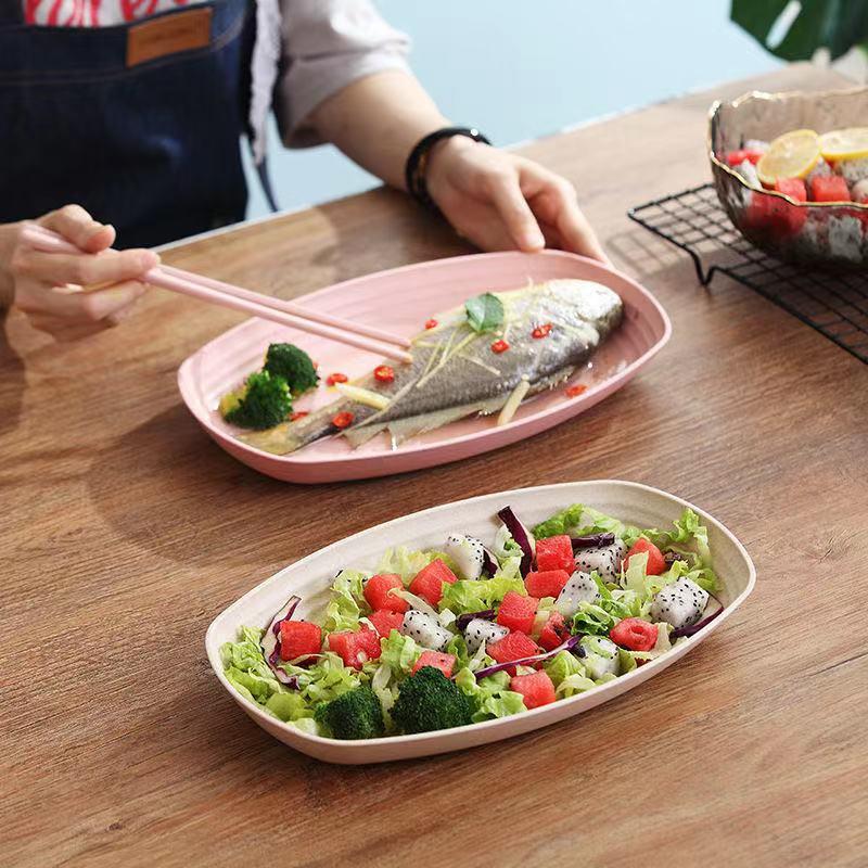 Ovaal Bord Voedselbewaarbak Westers Pizza Ontbijt Fruitschaal Is Populair Servies Snackbord Fruitkom Schaalbord Servies