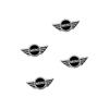 For BMW Mini Cooper S R55 R56 R50 R53 R60 F55 F56 4pcs 3D Speaker Stereo Speaker Aluminum Badge Emblem Sticker GP9