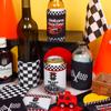 8 Pezzi Copri Lattina per Festa Auto da Corsa Manicotti per Bevande Tema Corse Articoli per Decorazioni per la Casa