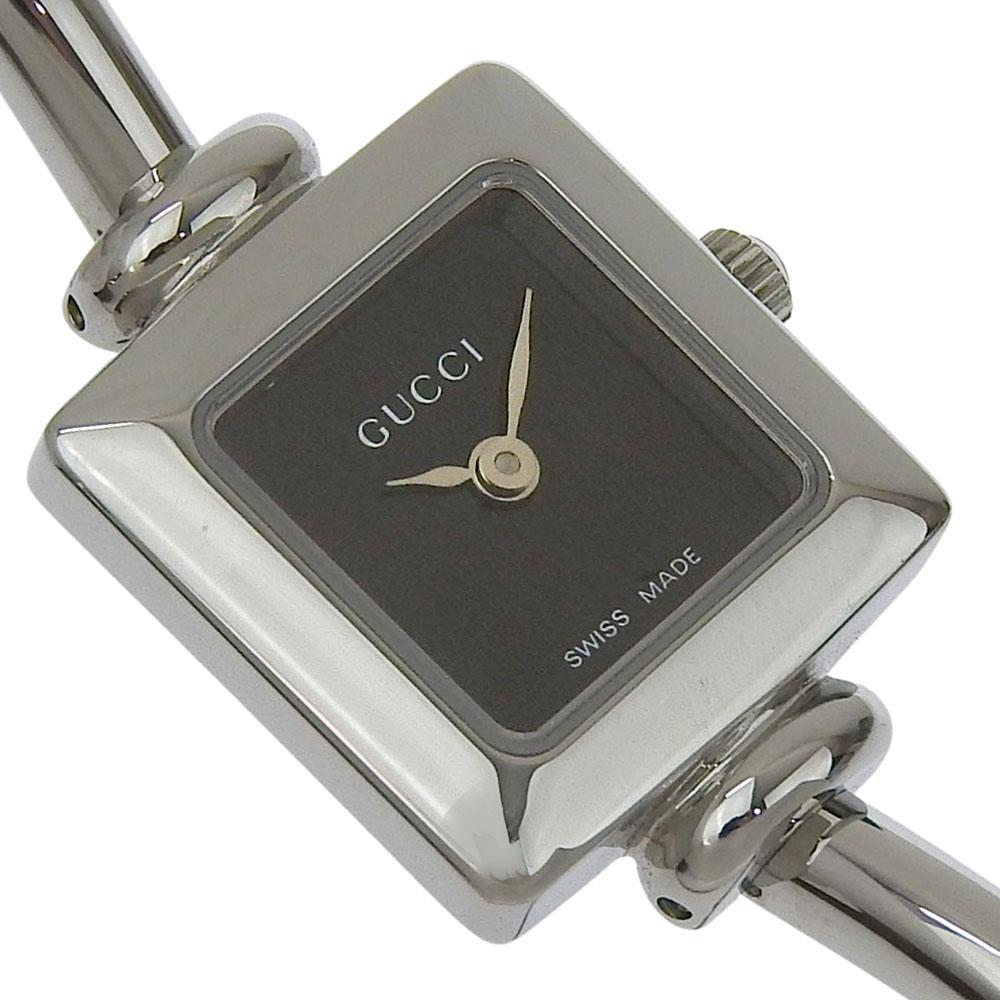 GUCCI Watches 1900L blackDial Stainless Steel Quartz Analog display Women Used