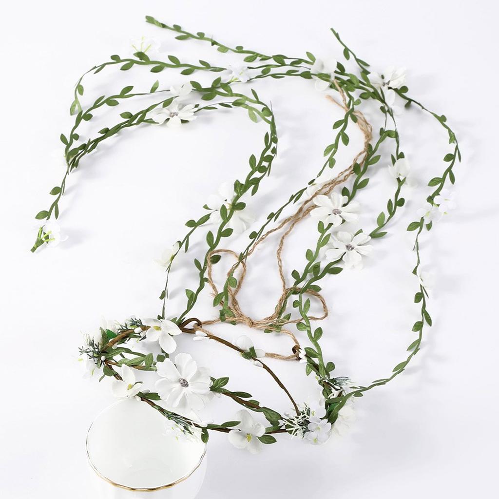 Buntes Blumenkranz Stirnband Handgemachtes Stirnband Kranz Frisuren Kopfschmuck Geeignet für Damen Verlobung Jubiläum