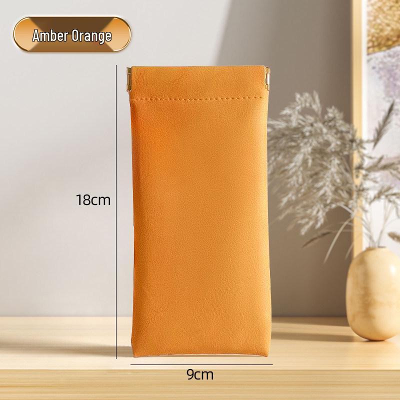 Women s Anti-Pressure Spring Closure Portable Sunglasses Storage Bag No Specification