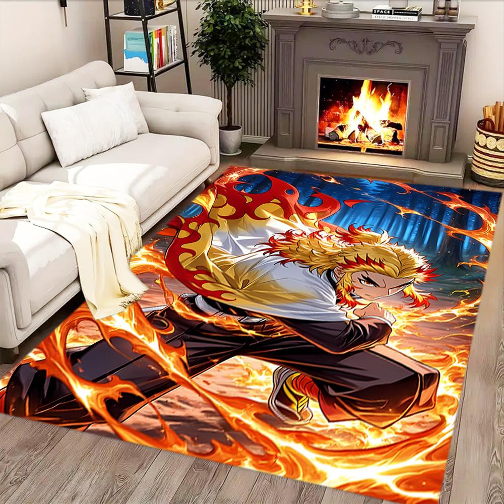 Demon Slayer rug for Living Room rug, Bedroom, Study Room, Hallway Decoration, Perfect for Home Decoration or Holiday Gifts