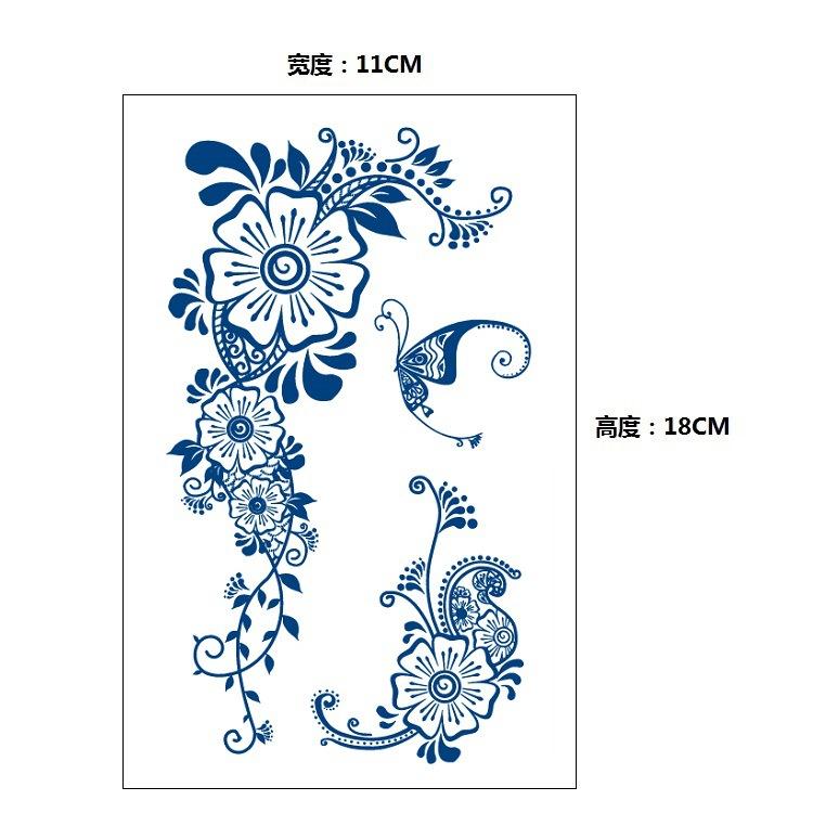 Stopniowa Zmiana Geometryczny Ziołowy Sok Lis Wieloryb Syrena Symulacja Naklejka Tatuaż, Kalkomania do Transferu Wodnego