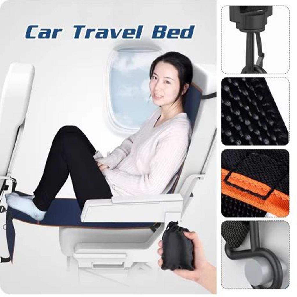 Amaca per Piedi Adulti Amaca per Piedi da Aereo Per Viaggi Lunghi Tappetino Confortevole Estensore Sedile Antiscivolo Letto Per Rilassarsi Riposare Lungo