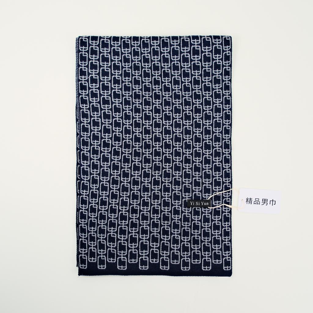 Men's Classic Winter Scarf Cashmere Feel Winter Scarves Long Formal Soft Scarf for Men Casual Scarves Luxuriously Plaid Scarf