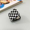 Personalized Cellphone Finger Grip Cosmetic Mirror Phone Stand Holder Plaid Mirror Makeup Mirror