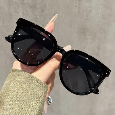 New Retro Round Sun Glasses for Women Trendy Korean Small High-end Sun Glasses Outdoor UV Resistant Shades UV400 Eyewear