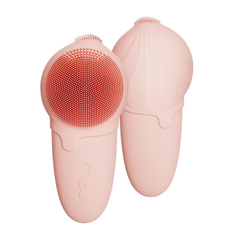 Silicone Face Face Exfoliating Brush Multi-Speed Control Skin-Friendly Silicone Pore Purifying for Deep Pore Cleansing Rechargeable розовый