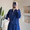 2025 Autumn Fashion: Women's Casual Long-Sleeved Jacket and Midi Skirt Set
