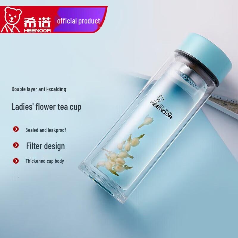 Xinuo Double-Walled Glass Tea Infuser Mug