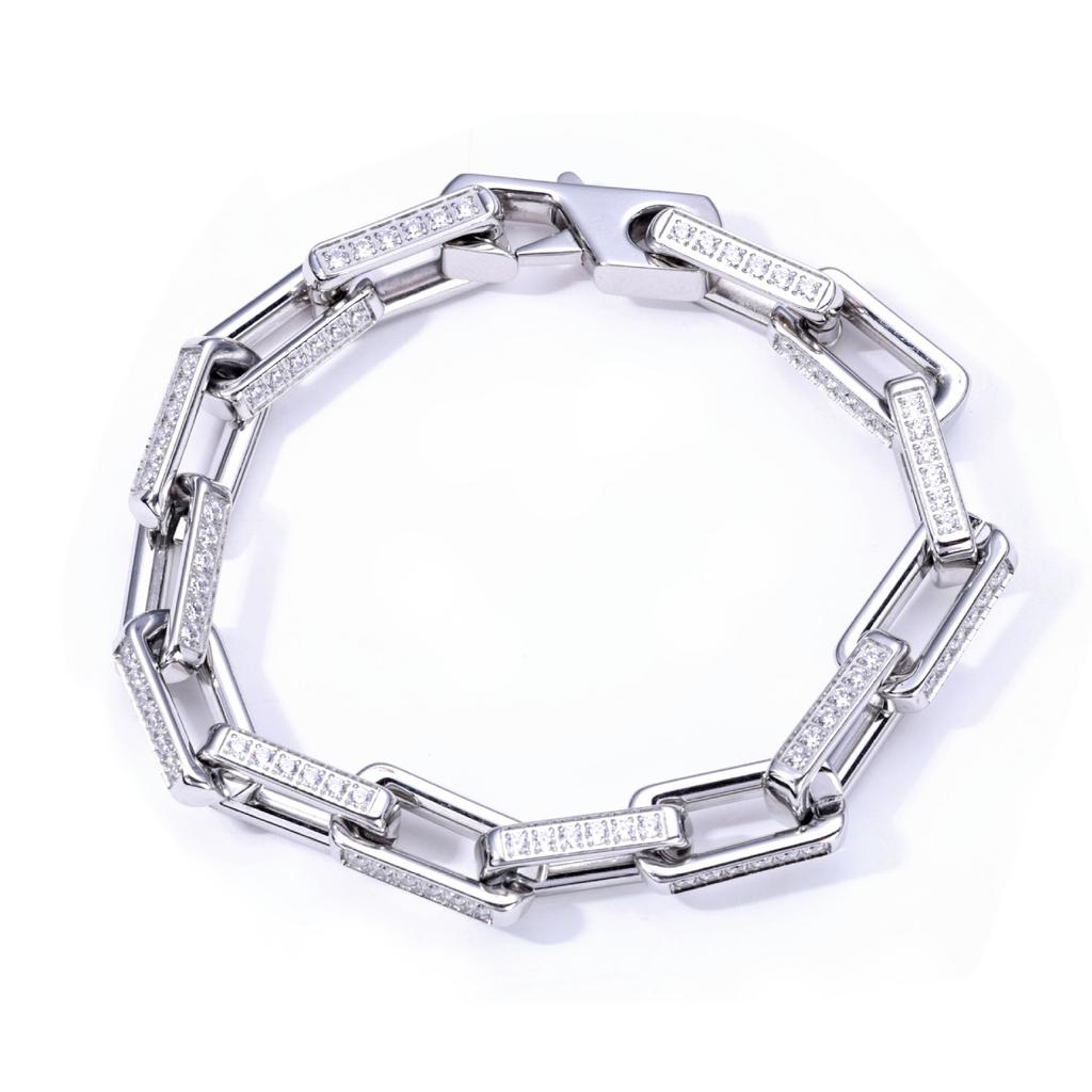 2026 Fashion High Luxury Bamboo Bracelet for Men and Women, Non-fading Titanium Steel Zircon Hip-hop Jewelry Accessories