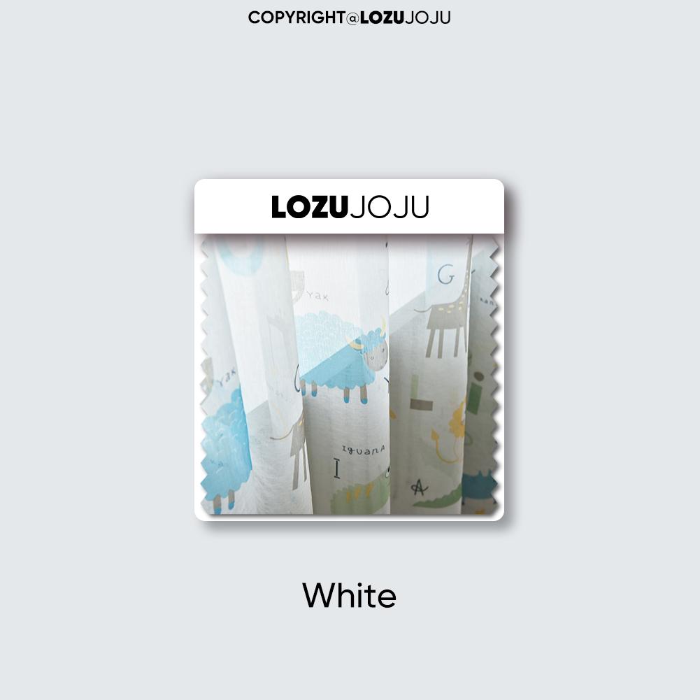 

1 шт. 70-80% затемняющие принты с рисунком животных, персонализированные шторы, прозрачные шторы для спальни, гостиной, домашнего декора LOZUJOJU Tulle-100x260cm белый