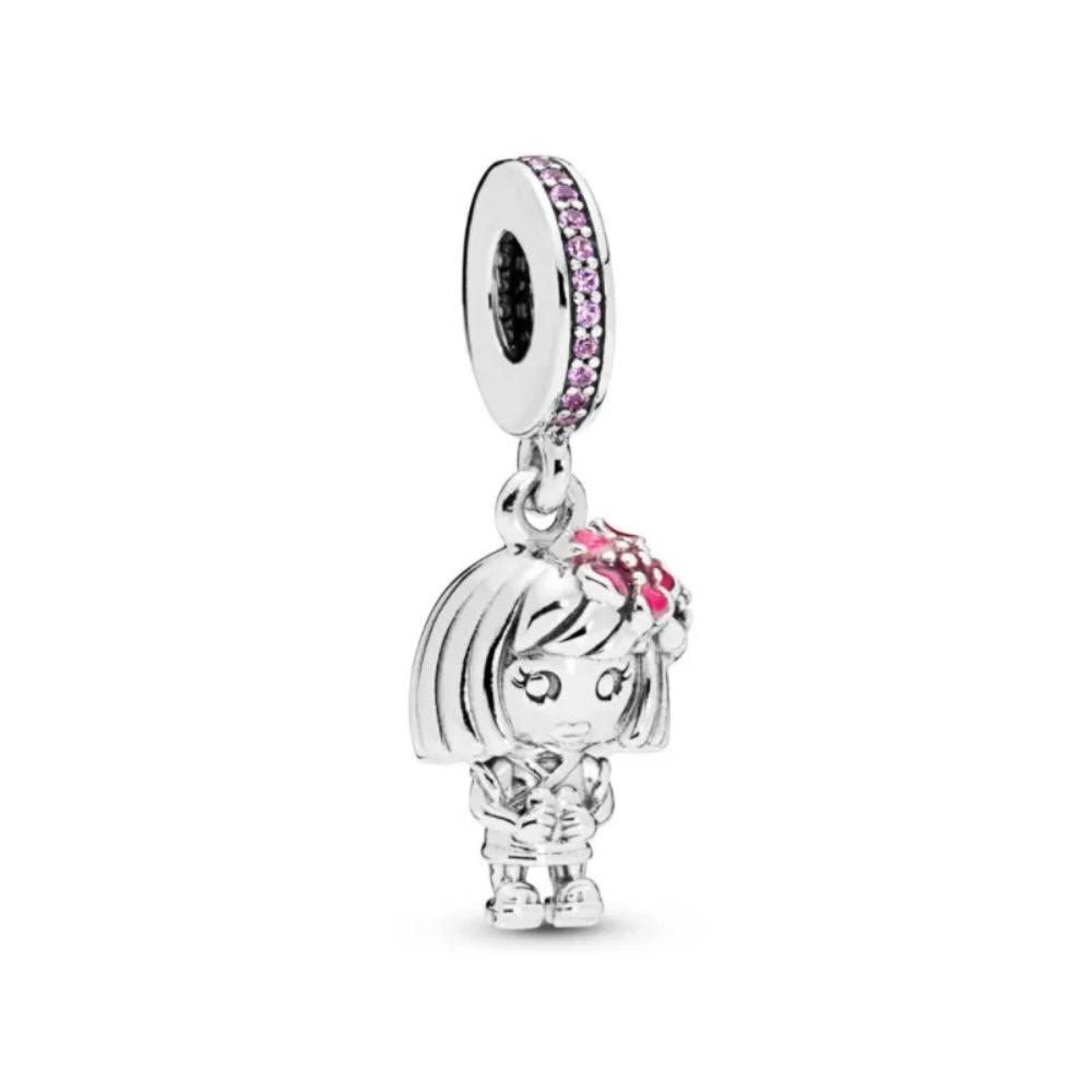 New 925 Silver Family Tree House Charm Pendant with Stars Moon for DIY Bracelet Jewelry Accessories