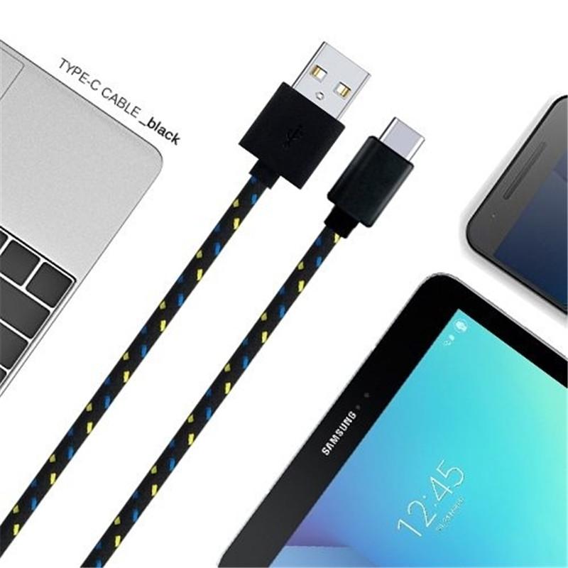 USB A auf Typ C Schnellladekabel 2A Nylon Datenkabel Ladekabel 1/2/3 Meter Für Samsung Huawei Xiaomi Android USB C Kabel