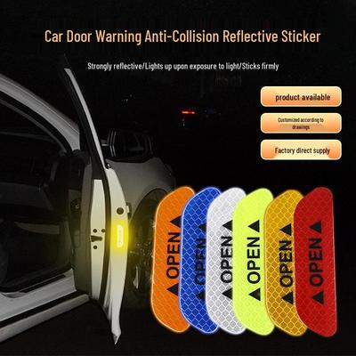Car Door Reflective Anti-Collision Warning Stickers - OPEN