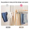 New Non-slip Pants Clip Hangers Space-Saving Easy-Grip Clothes Clips Orderly Traceless Skirt Hangers Trouser Skirt