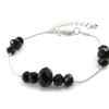 Les Trésors De Lily [J1720] - Black 'Minéralia' Designer Bracelet
