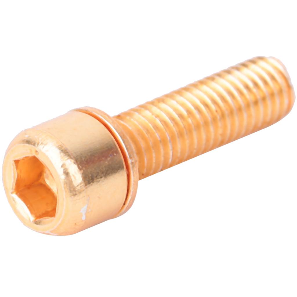 M5x18mm   Stem Screw   with Spacer Steel Bike Steering Handlebar Parts Red