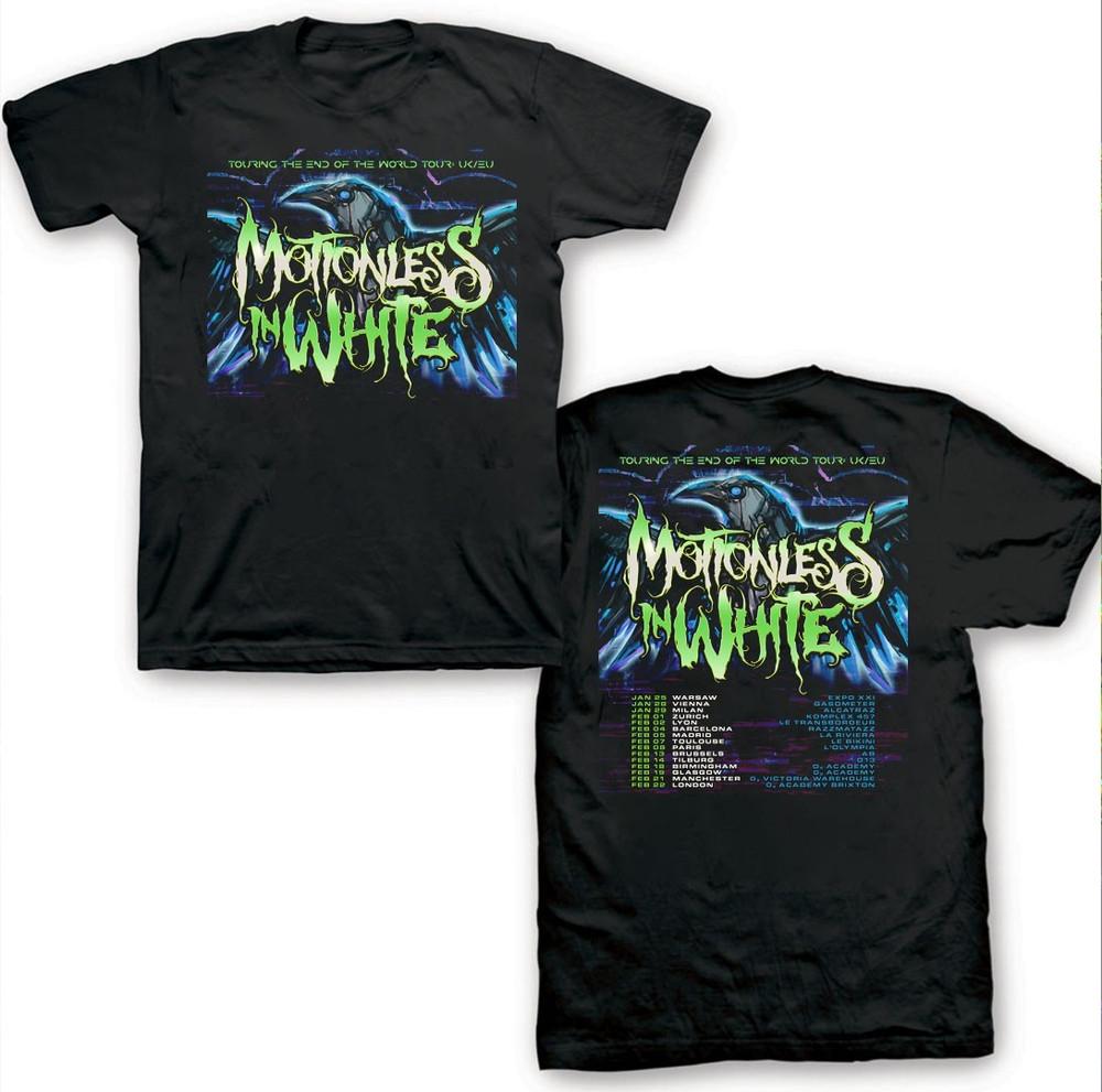 Новый тур Motionless In White 2025 Подарок для фанатов Унисекс S-5Xl Футболка Ss255 S