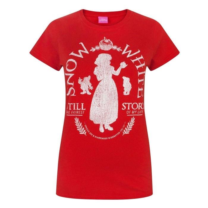 T-shirt Disney da donna/donna Biancaneve Distressed