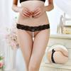 Sexy Pearl Massage G-Strings Women Thong Thin Strap Panties T Pants Low Waist Beaded Briefs
