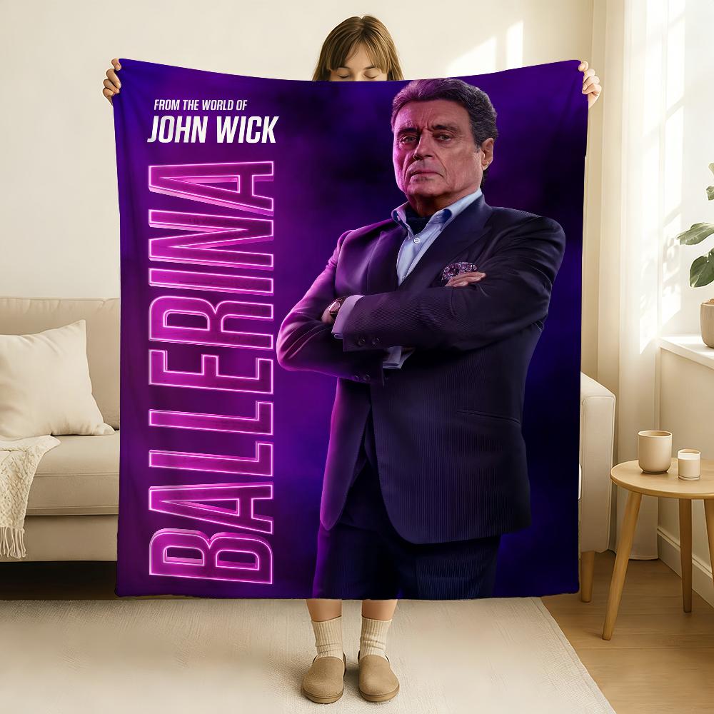 From the World of John Wick Ballerina Blanket Soft and Skin Friendly For Couch Bed Napping Bedspread All Seasons Comforter 75x90cm