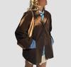 Retro Suede Women's Jacket - Cross-Border European & American Style