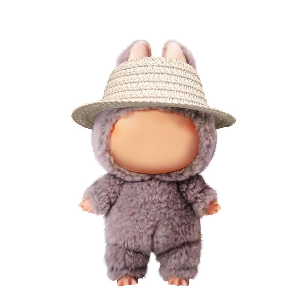 3packs Doll Accessories Headdress Leaky Ear Doll Hat Empty Top Peripheral Headgear Headband Strawing Hat Scarf Ring 10.5cm