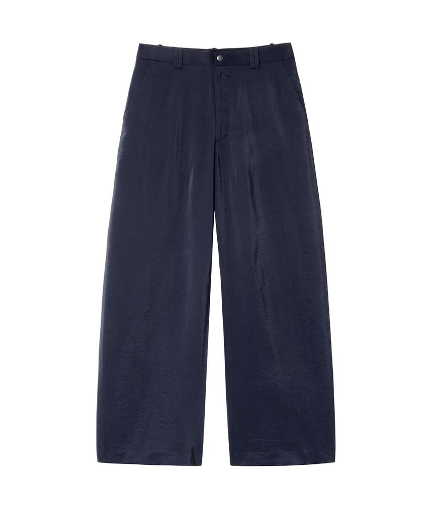 Haechinglum Regular Trousers Viscose Dark Navy