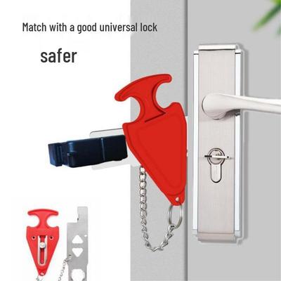 Dual-Use Portable Door Lock for Travel and Hotels