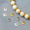 4mm/5mm 18K Gold Plated Brass Beads Caps Spacer Beads For Jewelry Making,Caps For Beads,Caps For Bracelet,DIY Jewelry Findings