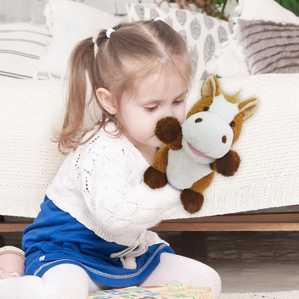 Jouets de marionnettes à main Interaction parent-enfant Poupée marionnette à main Peut ouvrir la bouche Peut bouger Jouets en peluche