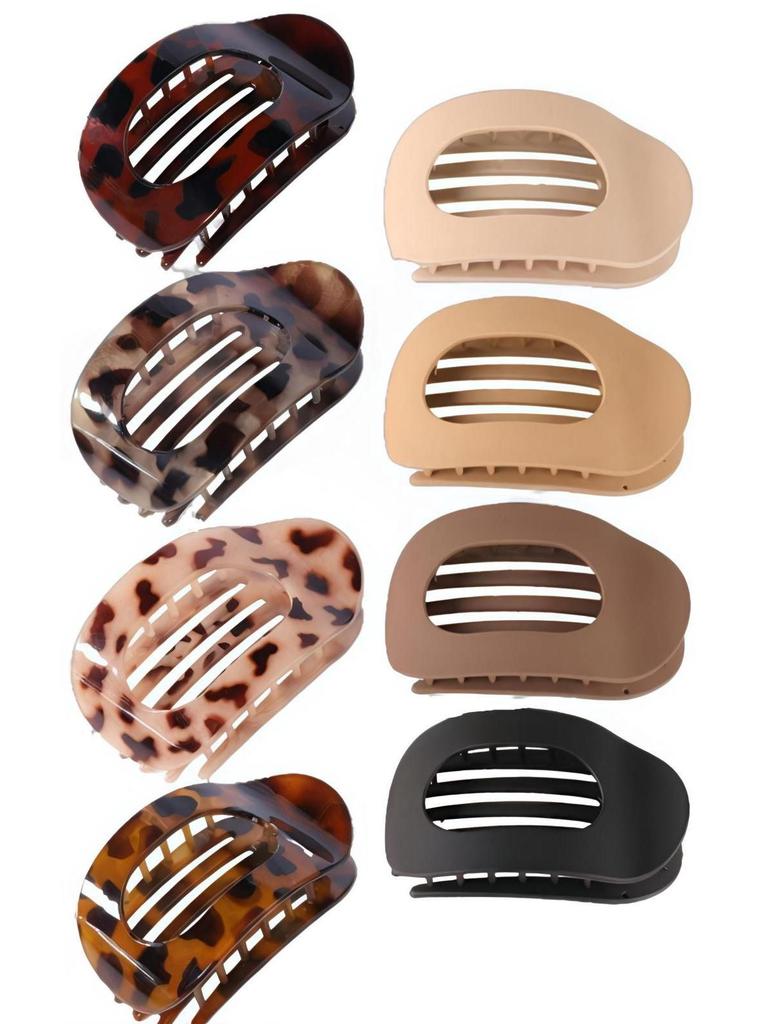Curved Oval Updo Hair Claw - Temperament Shark Clip