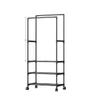 Foldable Multi-functional Clothes, Hat, and Shoe Rack for Bedroom Storage