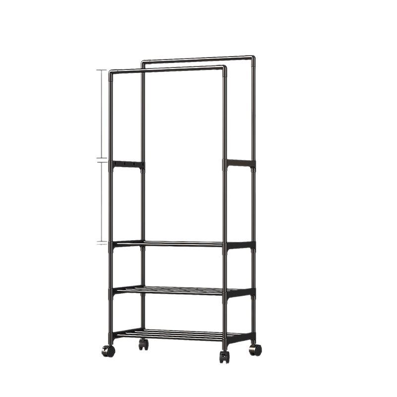 Foldable Multi-functional Clothes, Hat, and Shoe Rack for Bedroom Storage