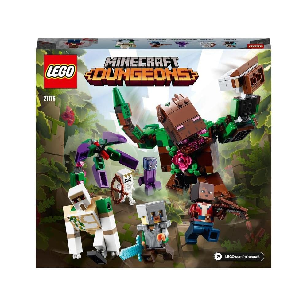 LEGO Minecraft Jungle Monster Set 21176 Building Blocks Toy for Boys and Girls 8 Years and Up