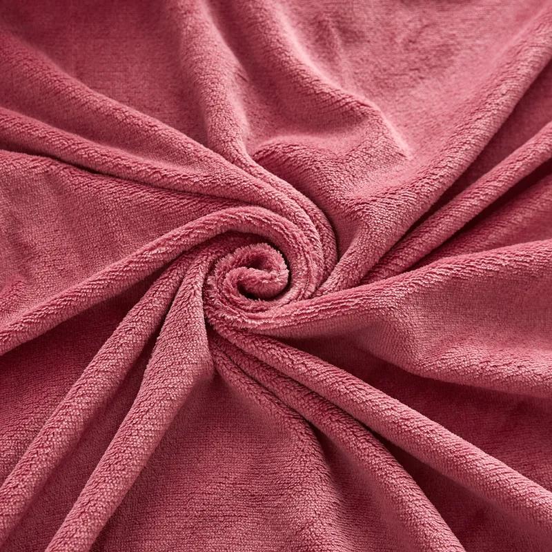 Autumn and Winter A-Class Milk Velvet Bed Sheet Solid Warm Cozy Mattress Protective Cover Bed Linen Protector Fitted Sheet Winter Keep Warm