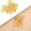 18K Gold-Filled Round Spacer Beads for DIY Bracelet Making