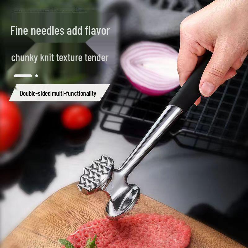Stainless Steel Double-Sided Meat Tenderizer Hammer