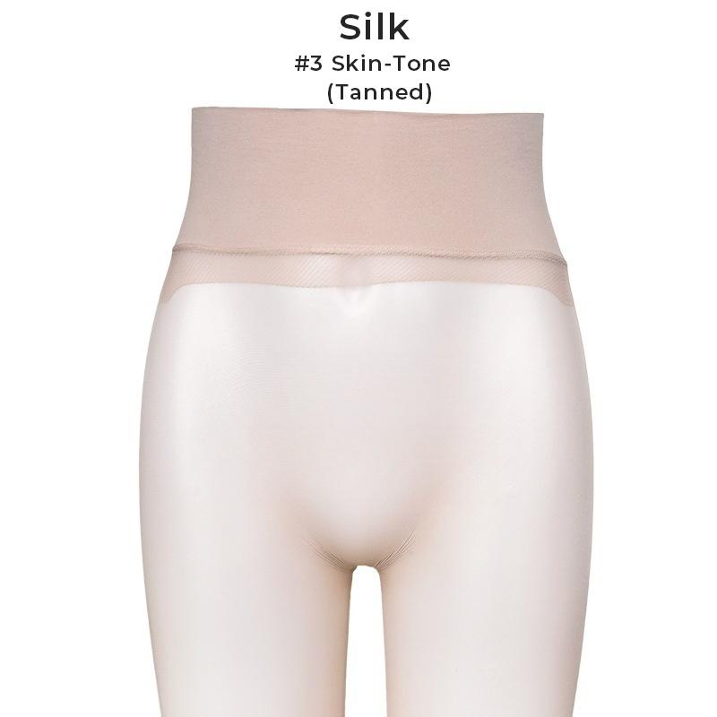

Summer Women S 1 Denier Ultra-Thin High Waist Sheer 360° Seamless Pantyhose Ladies Matte Nylons Silk Stocking Control Top Tights Weight 45-70KG