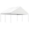 Vidaxl Garden Tent With Roof, White, 4.46X5.88X3.75 M, Polyethylene